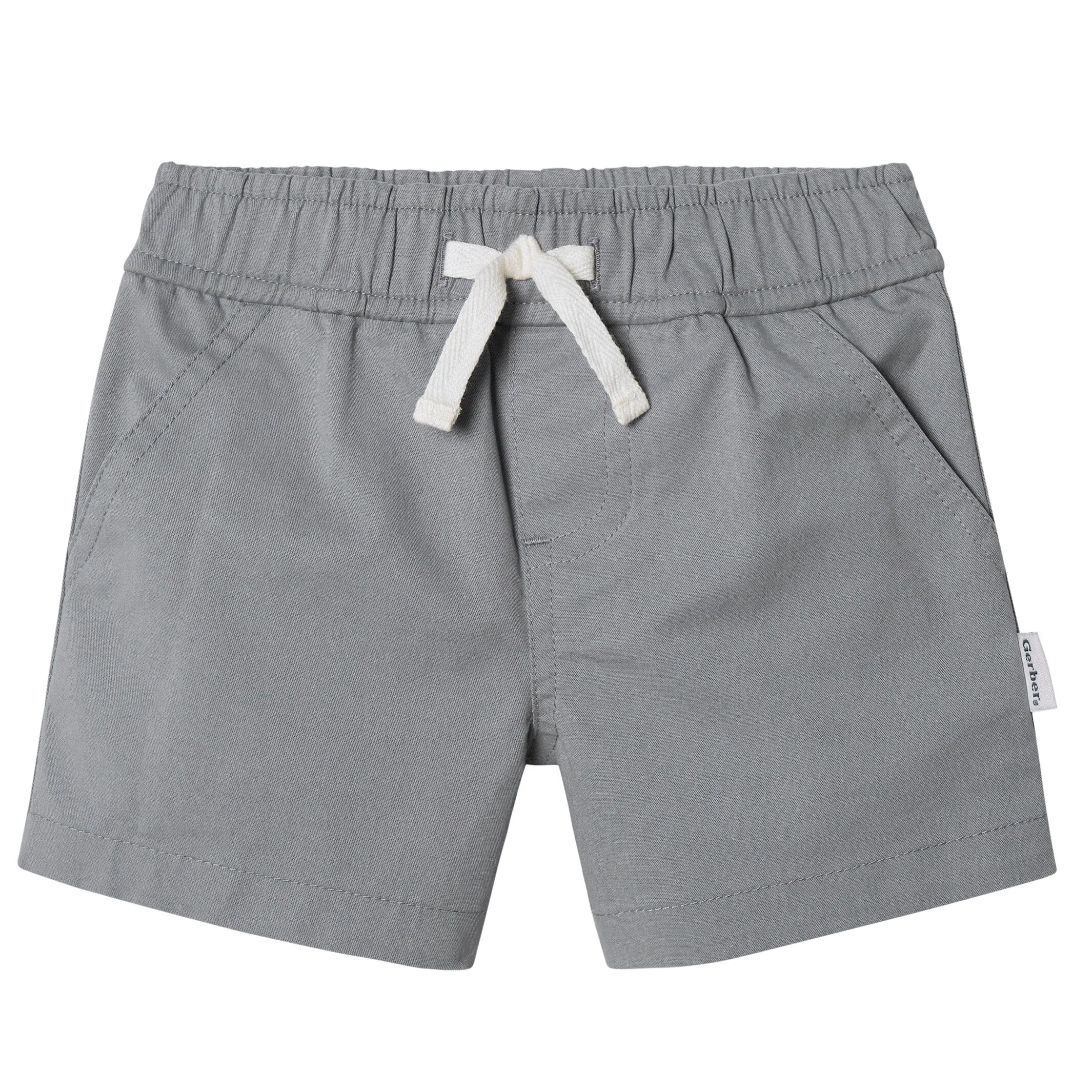 2-Pack Baby & Toddler Boys Grey and Blue Twill Shorts