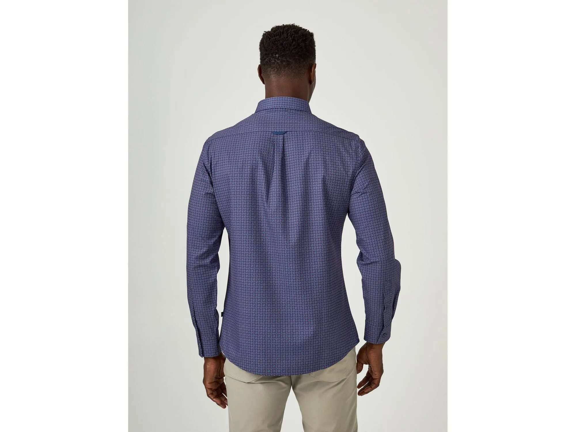 7 Diamonds faro Long Sleeve Shirt In Navy