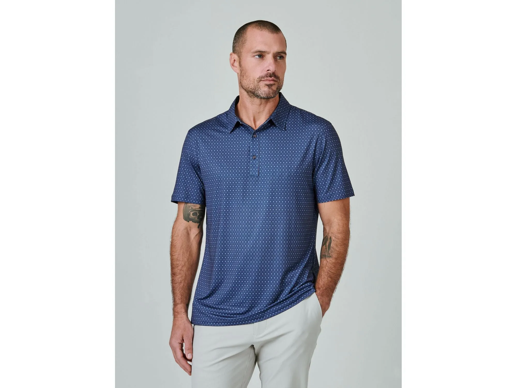 7 Diamonds Harlow Polo In Midnight
