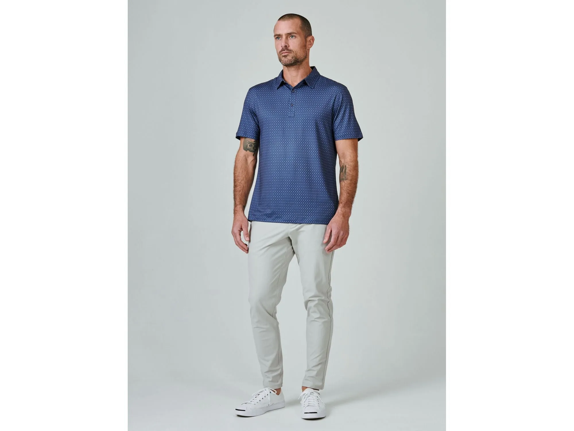 7 Diamonds Harlow Polo In Midnight