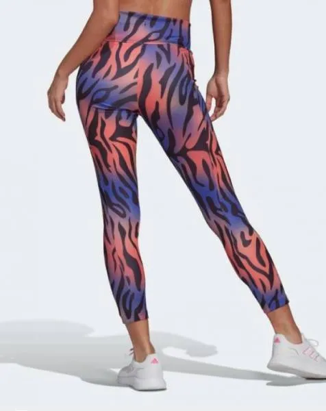adidas - Women - Tiger Print 7/8 Tights  - Black