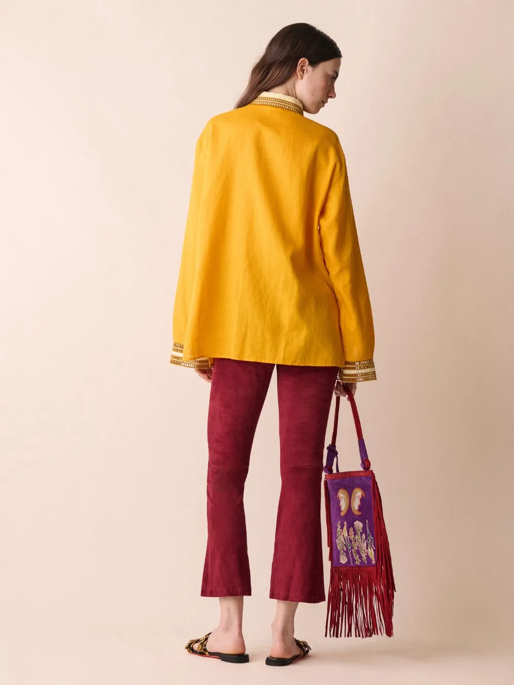 Andromeda English Embroidered Linen Shirt