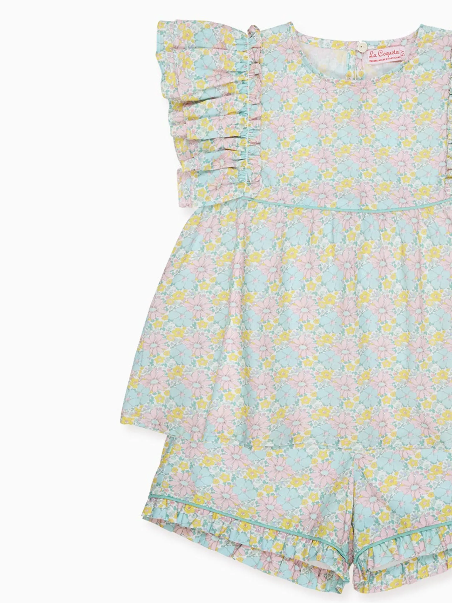 Aqua Floral Oria Girl Set