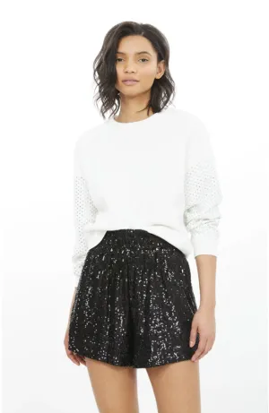 Ariana Crystal Sleeve Sweatshirt