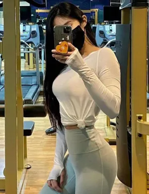 Athlete Long Sleeve Tops white ins_Golf
