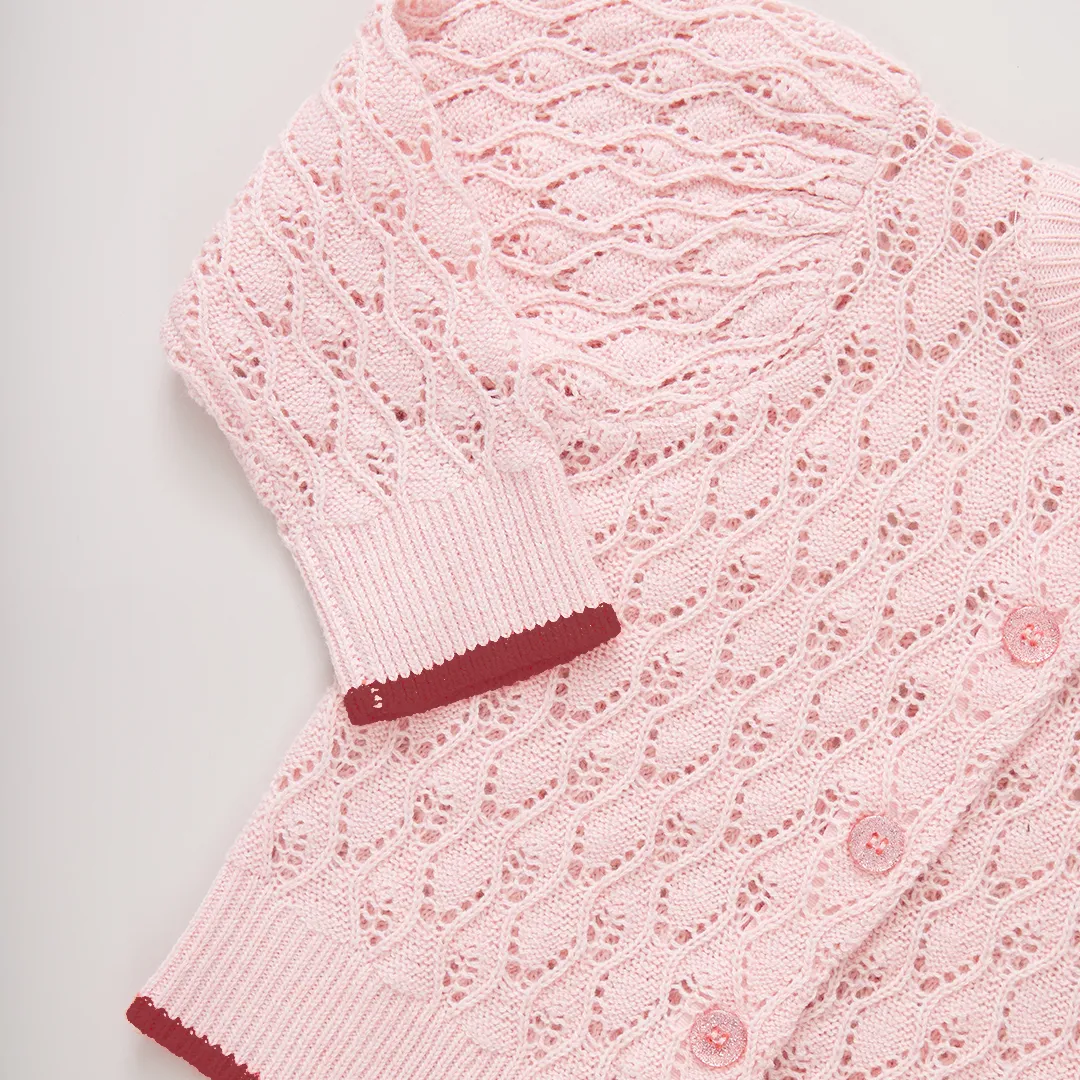 Baby Girls Constance Sweater - Light Pink