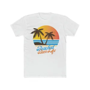 BEACHED BUM LIFE SUNSET - Men's Cotton Crew Tee