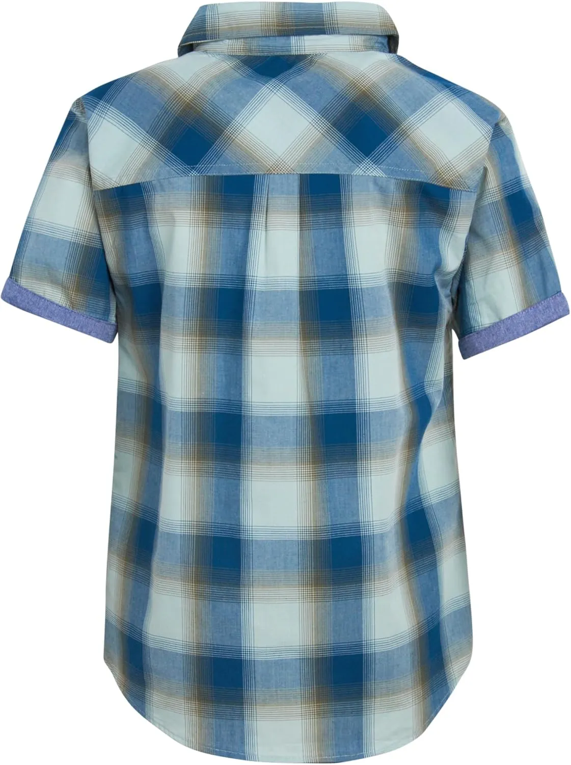Ben Sherman Boys' Short Sleeve Button Down Shirt - 2 Pack 100% Cotton Breathable Woven Dress Shirts for Boys (Sizes: 8-18)