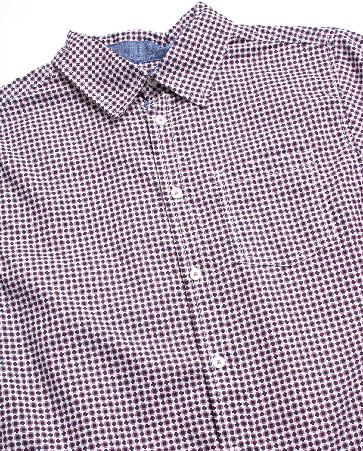 Ben Sherman Boys' Short Sleeve Button Down Shirt - 2 Pack 100% Cotton Breathable Woven Dress Shirts for Boys (Sizes: 8-18)