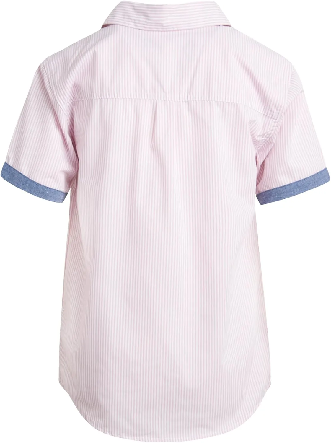 Ben Sherman Boys' Short Sleeve Button Down Shirt - 2 Pack 100% Cotton Breathable Woven Dress Shirts for Boys (Sizes: 8-18)