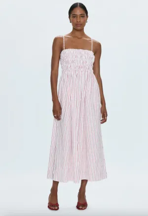 Bianca Dress Ruby Stripe