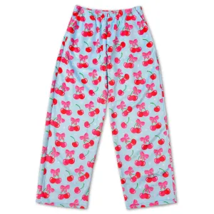 Cheerful Cherries Fuzzy Pants