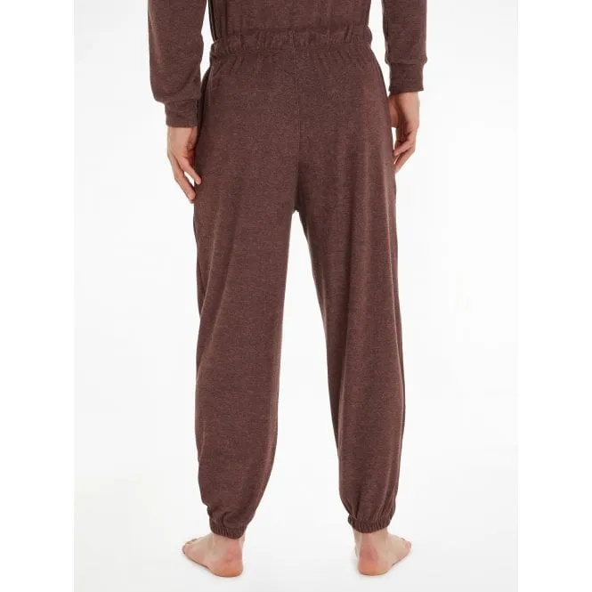Cozy Lounge Jogging Bottoms, Deep Mahogany