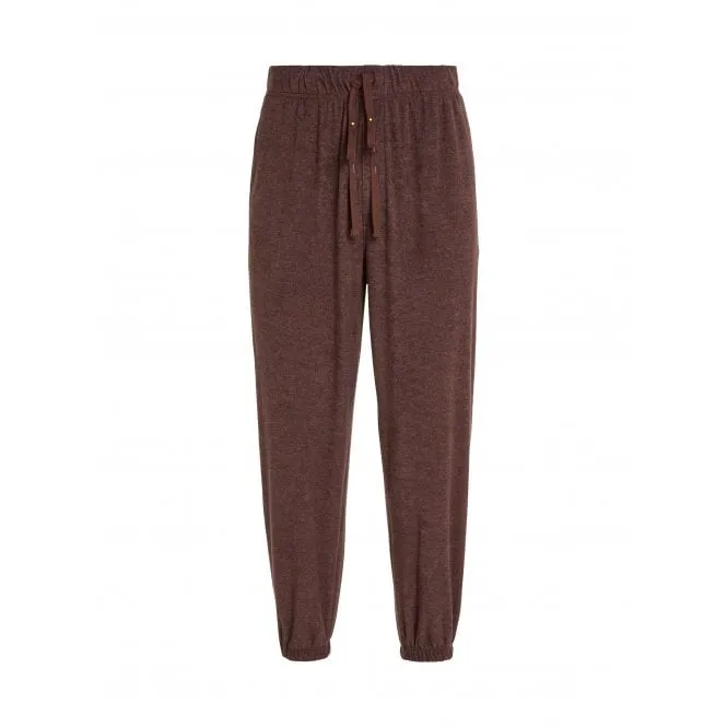 Cozy Lounge Jogging Bottoms, Deep Mahogany