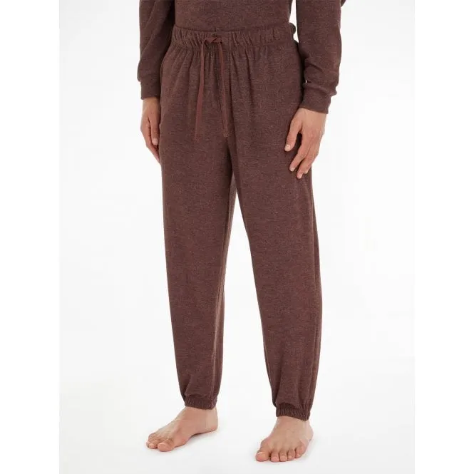 Cozy Lounge Jogging Bottoms, Deep Mahogany