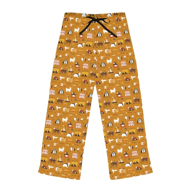 Farm Animals Pajama Pants in Cozy Polyester Jersey Knit