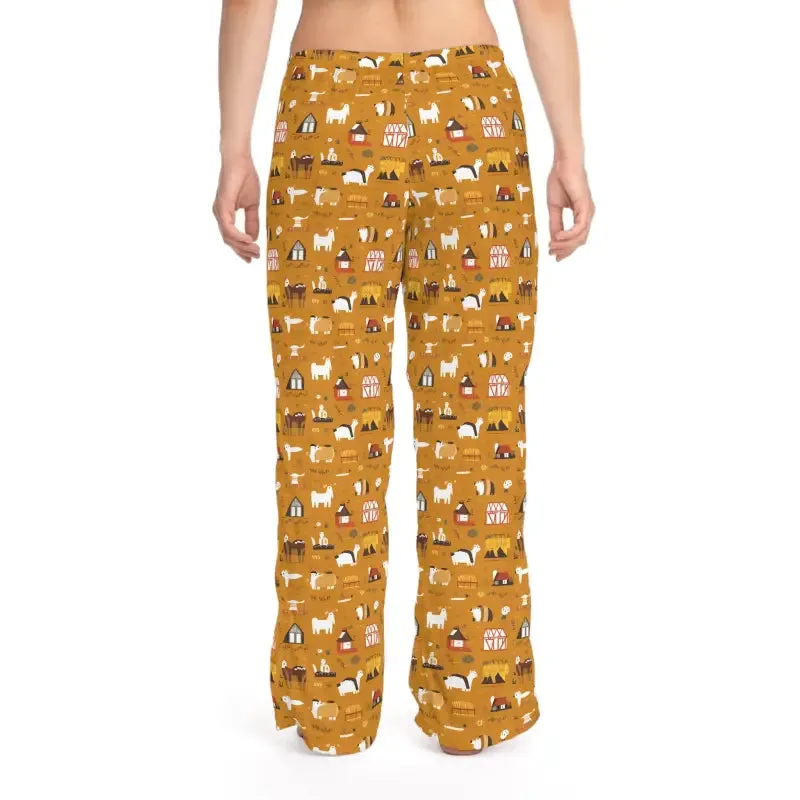 Farm Animals Pajama Pants in Cozy Polyester Jersey Knit
