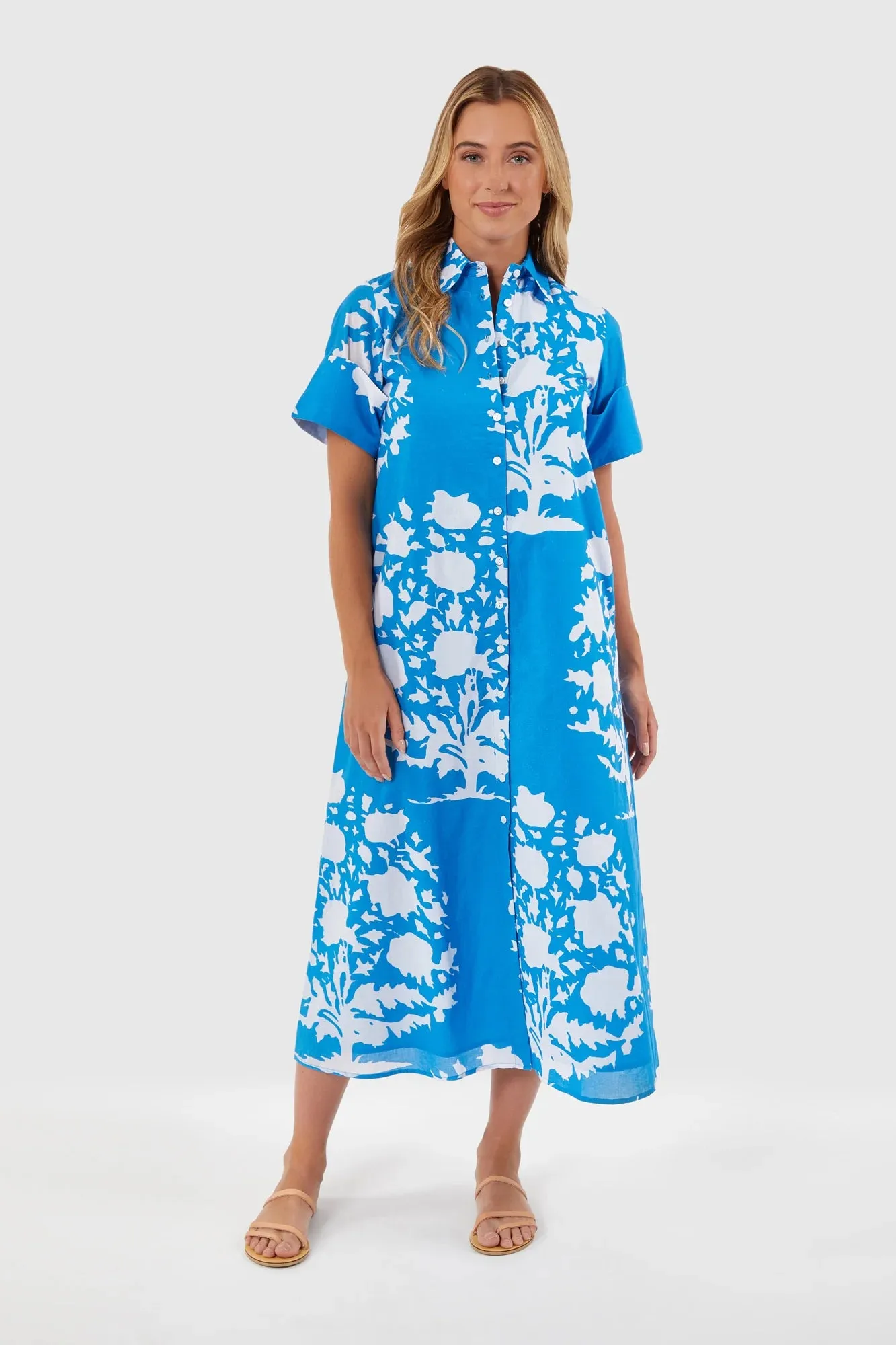 Gibbons Dress, Tufts Blue Bouquet