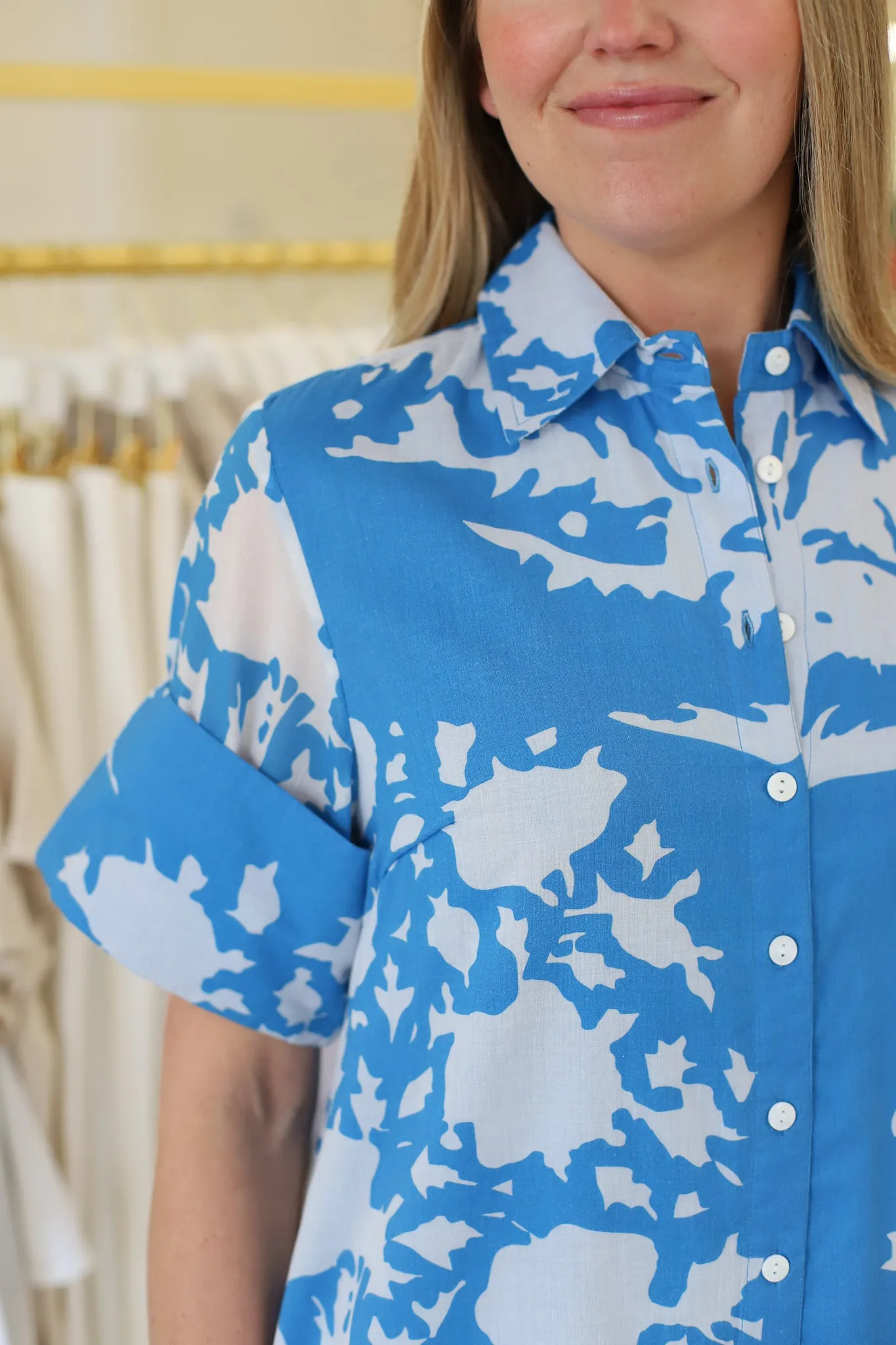 Gibbons Dress, Tufts Blue Bouquet