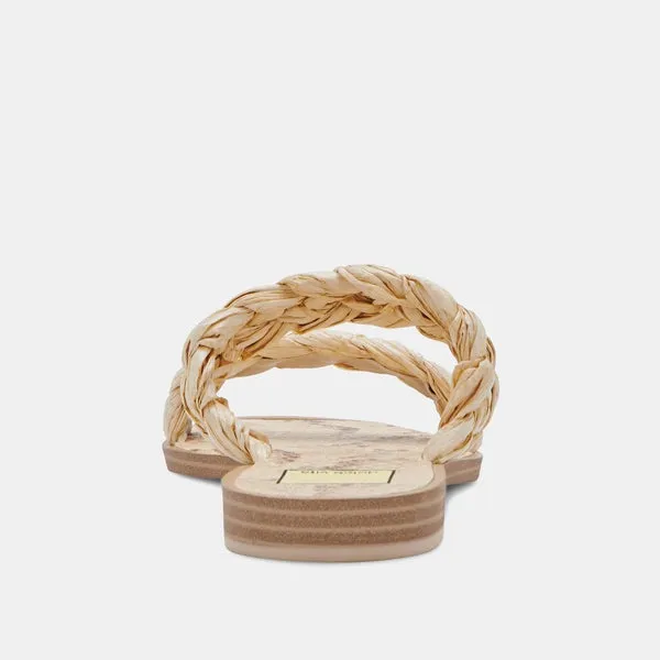 Indy Double Strap Woven Slide