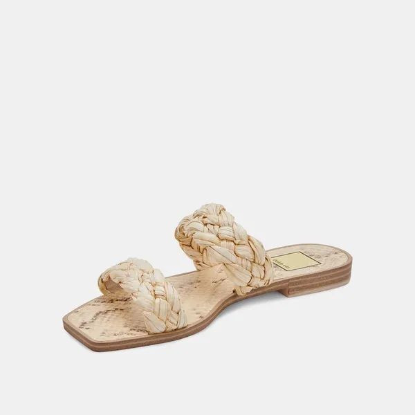 Indy Double Strap Woven Slide