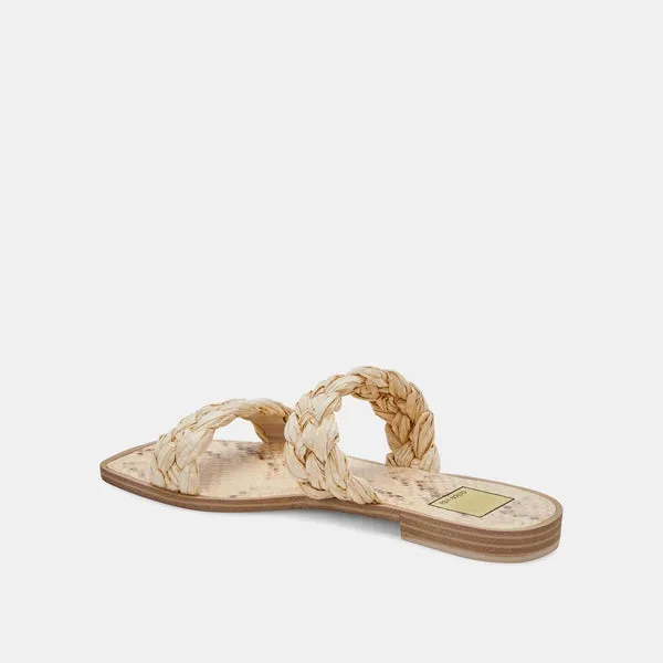 Indy Double Strap Woven Slide
