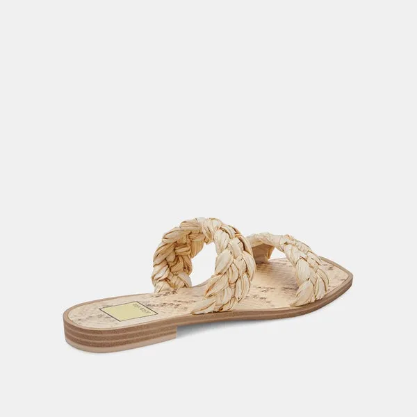 Indy Double Strap Woven Slide
