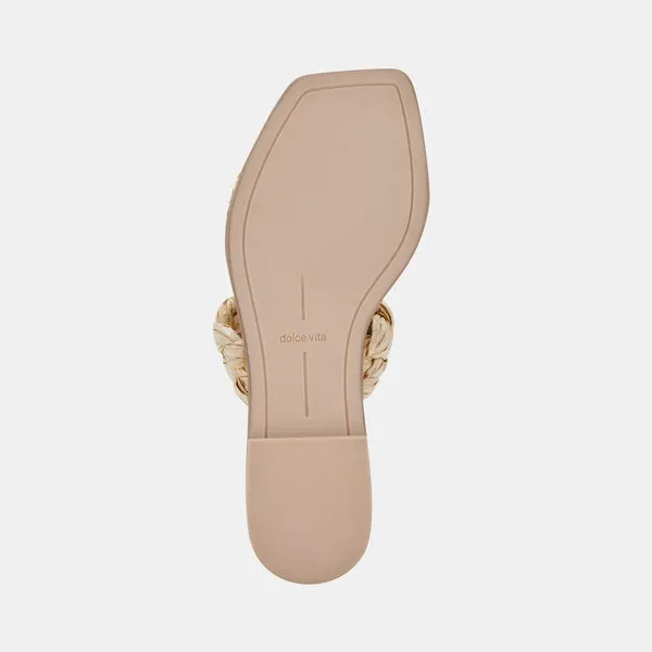 Indy Double Strap Woven Slide