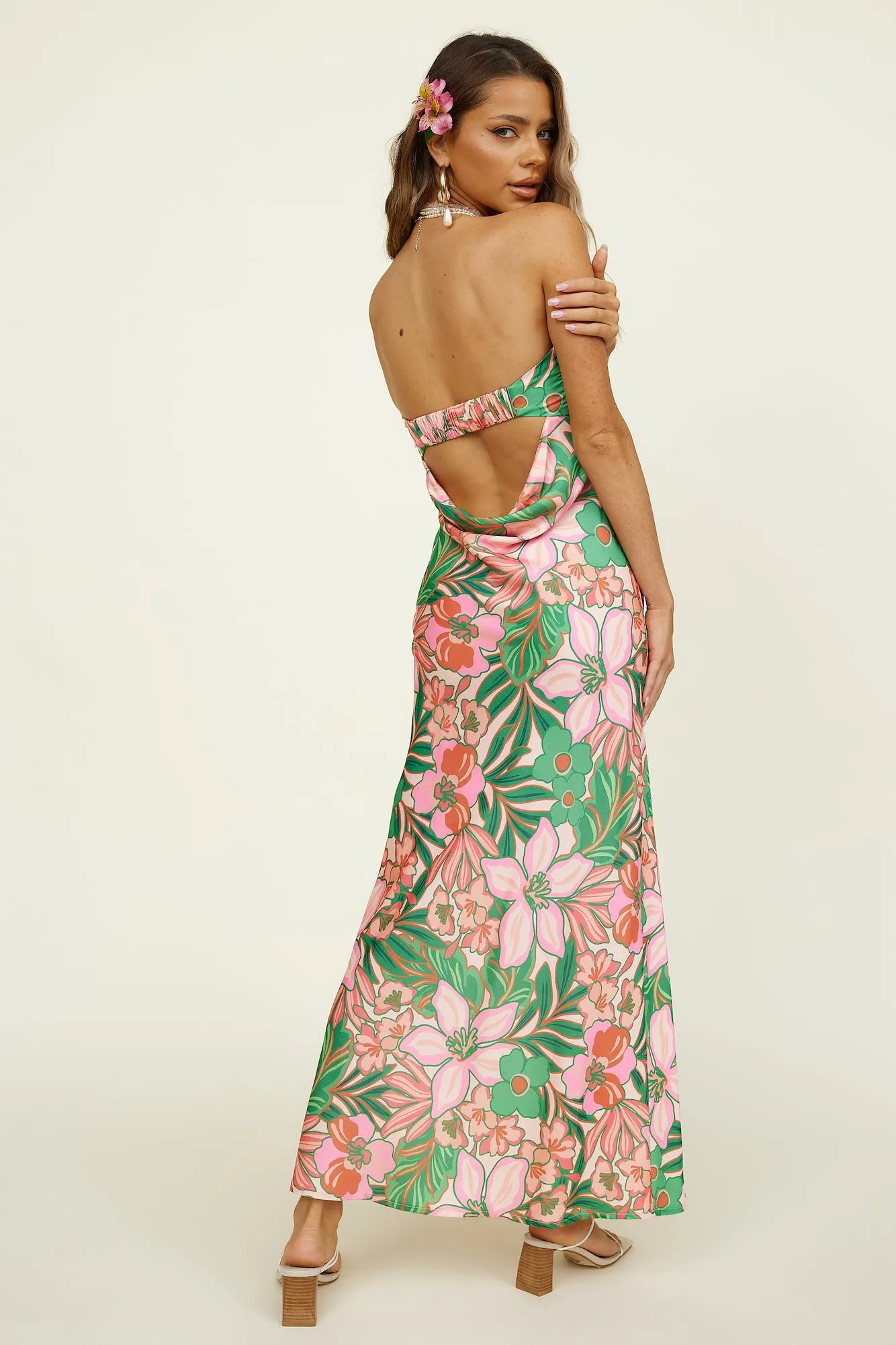 Island Palms Maxi Dress Floral