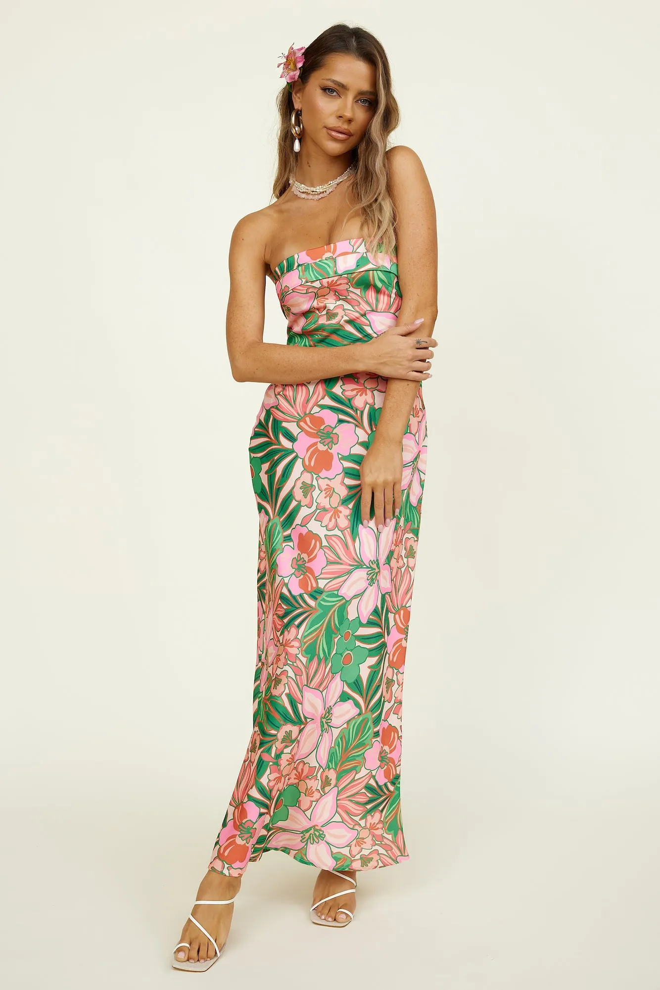 Island Palms Maxi Dress Floral
