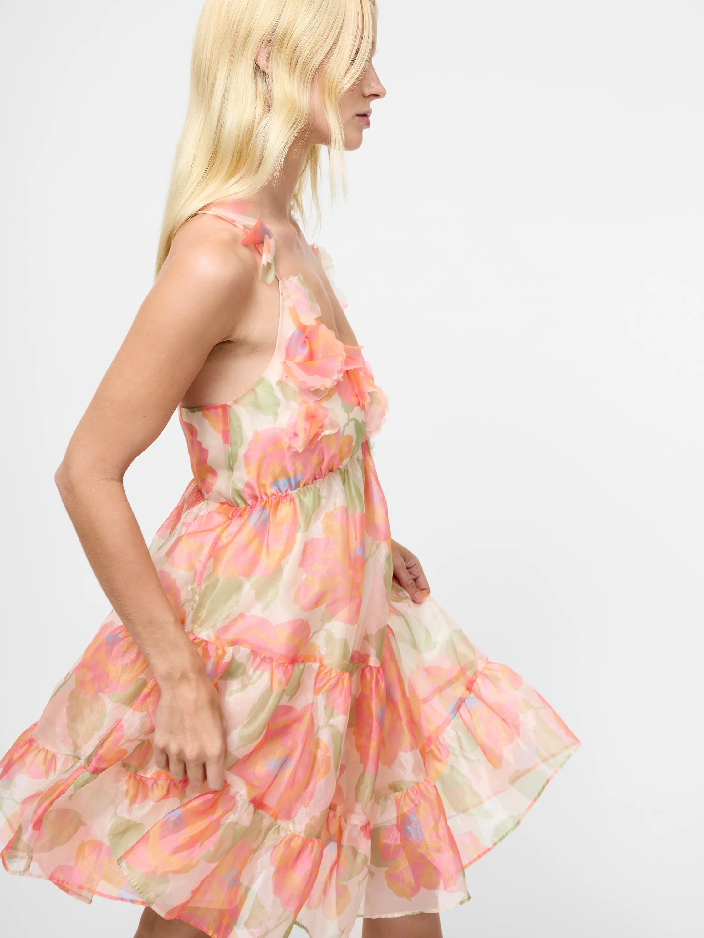 Jasmine Organza Halterneck Mini Dress