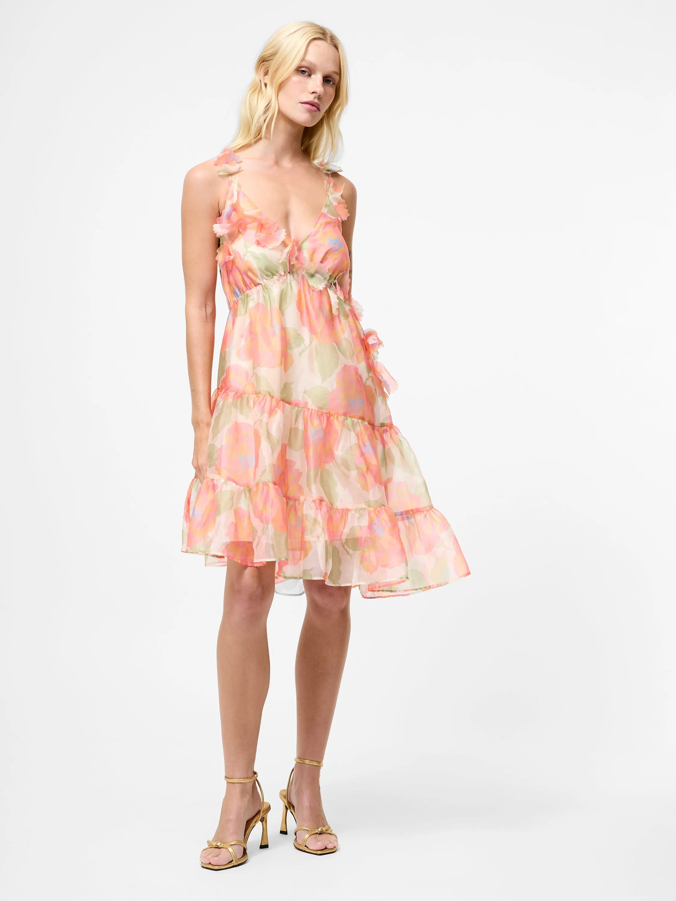 Jasmine Organza Halterneck Mini Dress