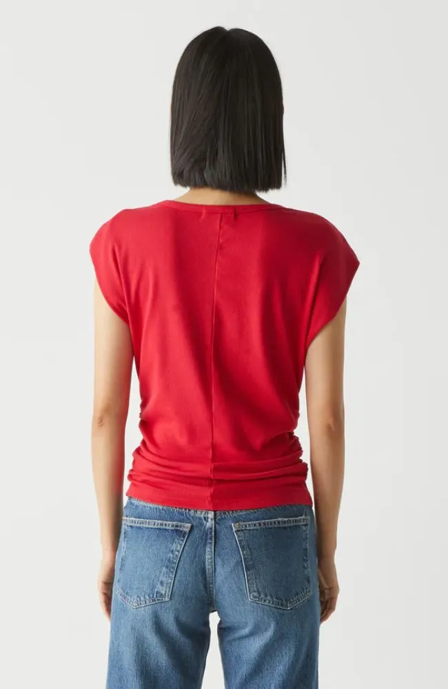 Joni Crew Power Shoulder Top