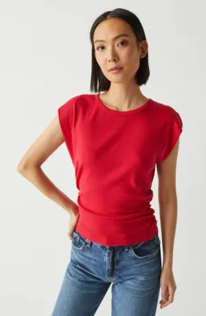Joni Crew Power Shoulder Top