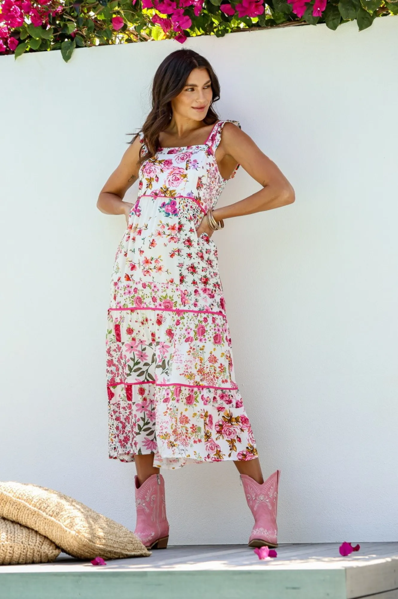 Kensington Strappy Dress - Floral