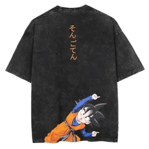 [KUJO] "Team Fusion" Vintage Oversized T Shirt