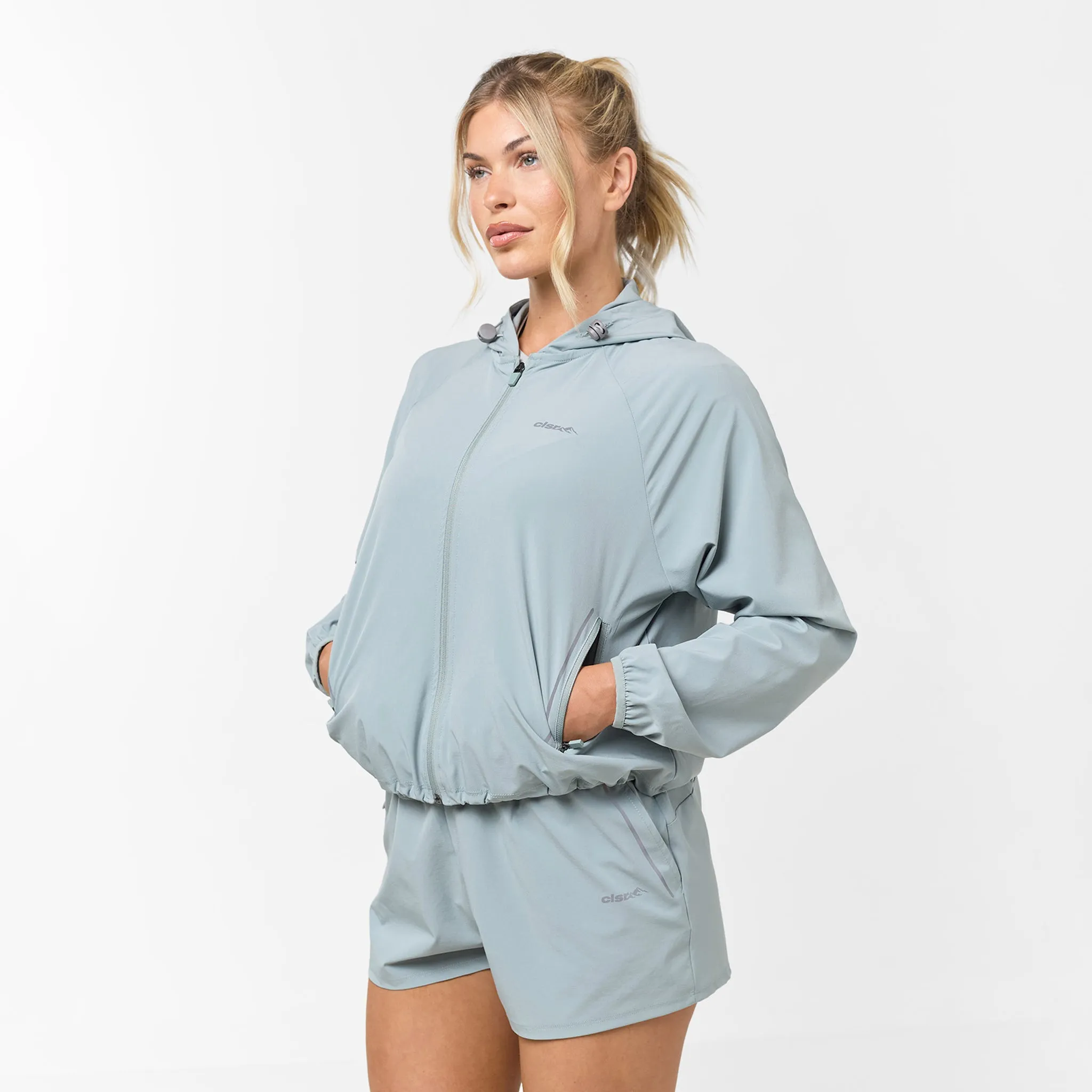 Lightweight Performance Short & Jacket Set | Sage