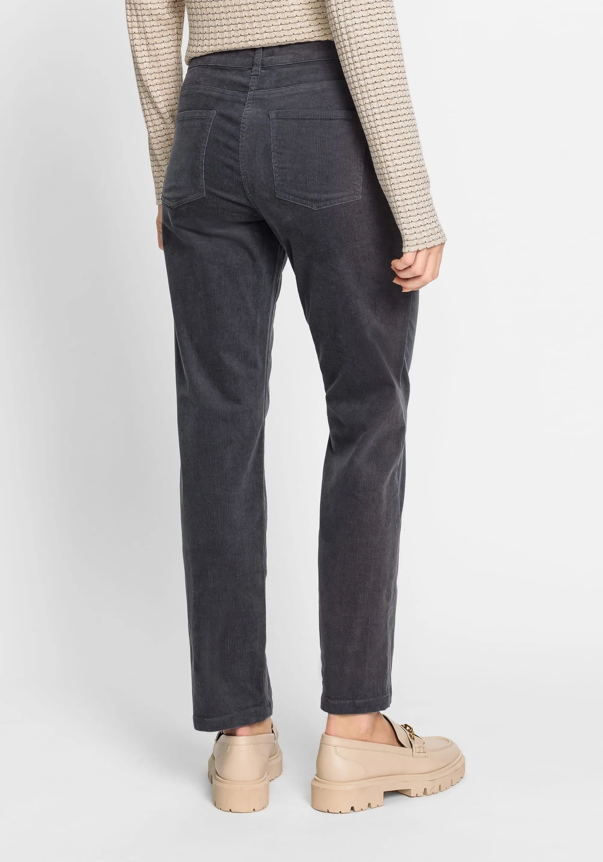 Lisa Fit Straight Leg Micro Cord Trouser