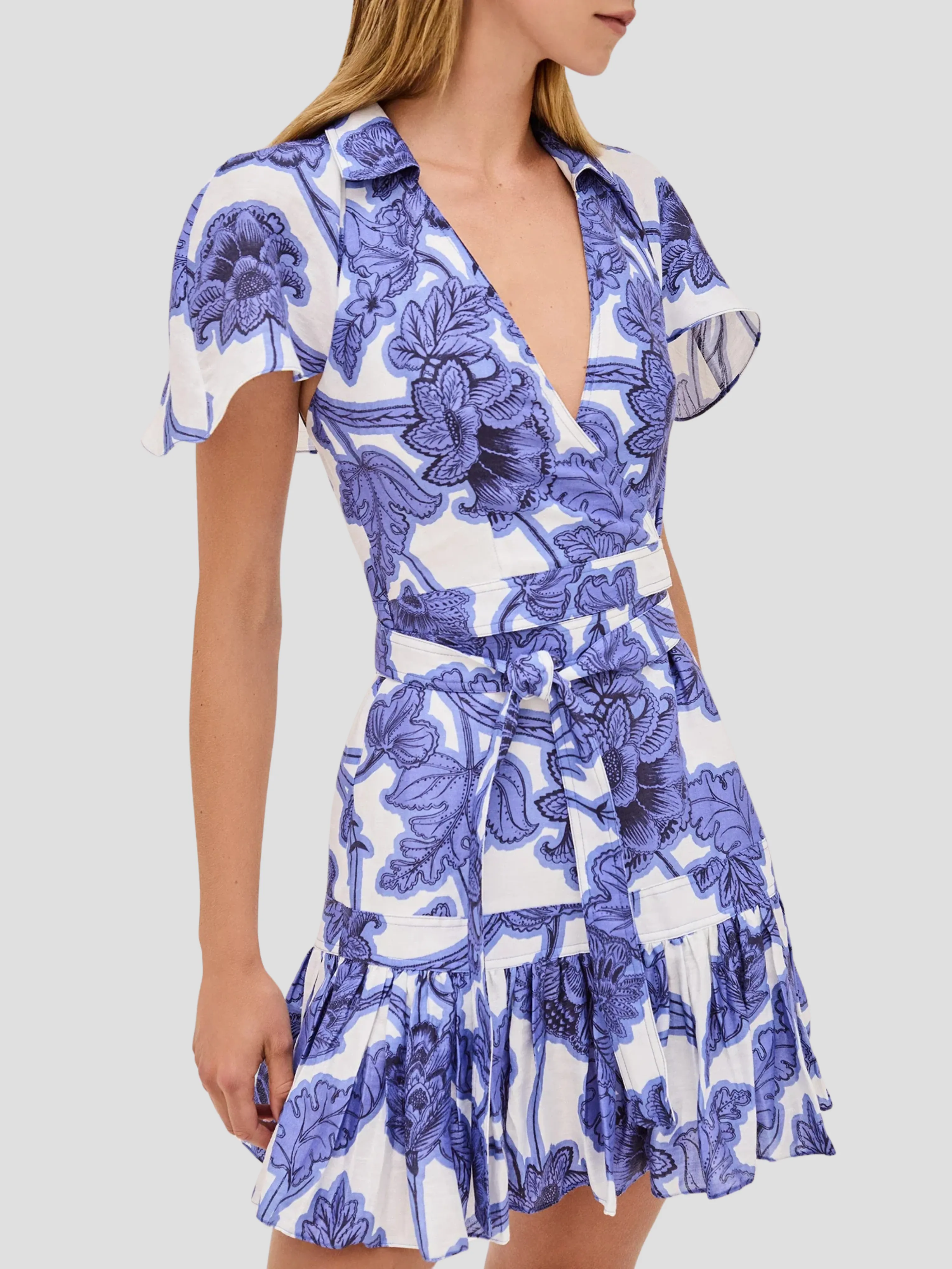 Melba Floral Linen Dress