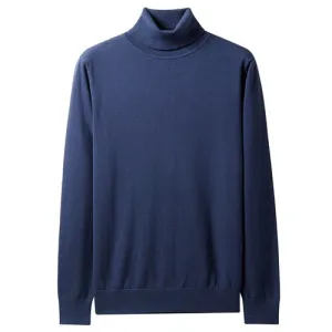 Men Sweaters Knitted Sweater Men 100% Cotton Slight Stretechy Soft Blusa