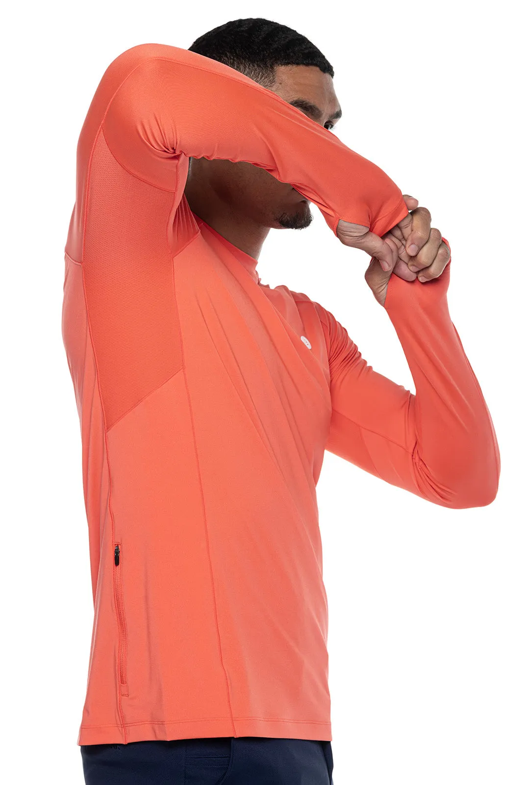 Men's Agility Long Sleeve Performance T-Shirt | Vivid Coral
