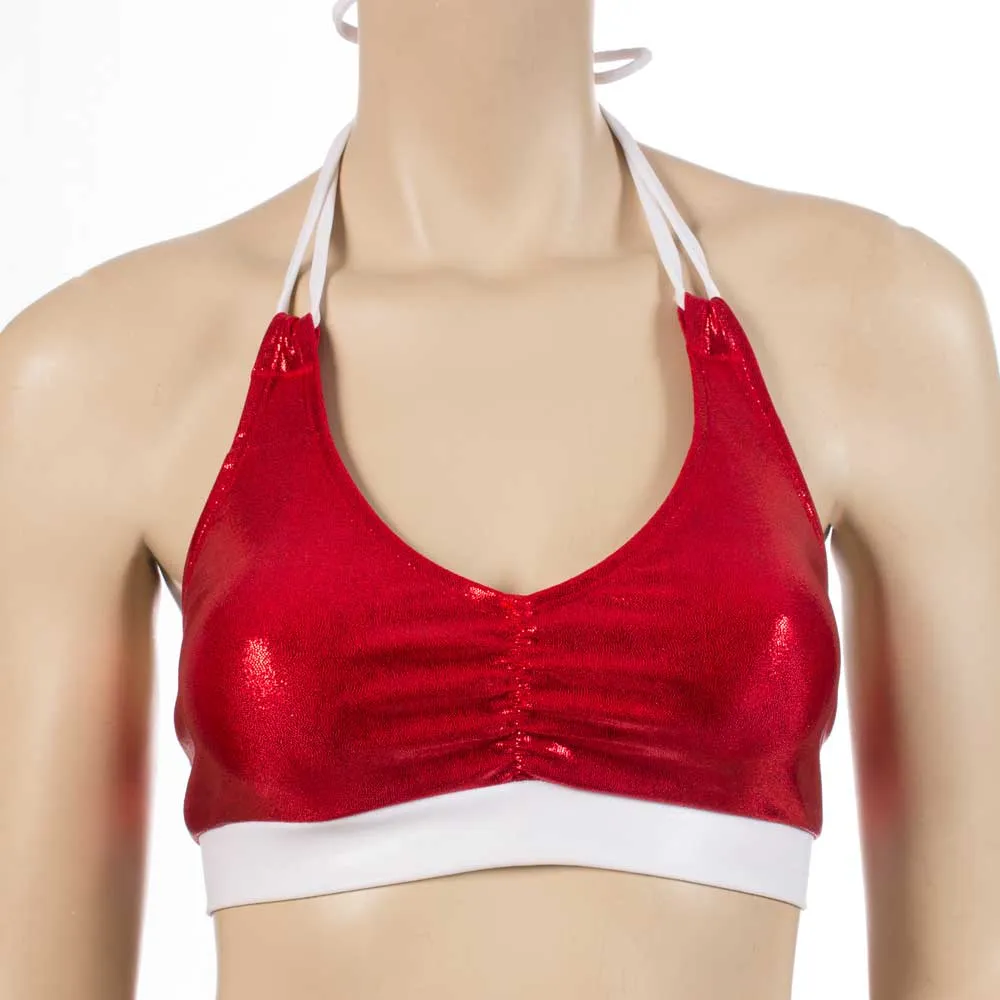 Monique Top- Red and White Mystique