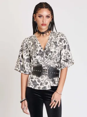 Murder of Crows Wrap Top
