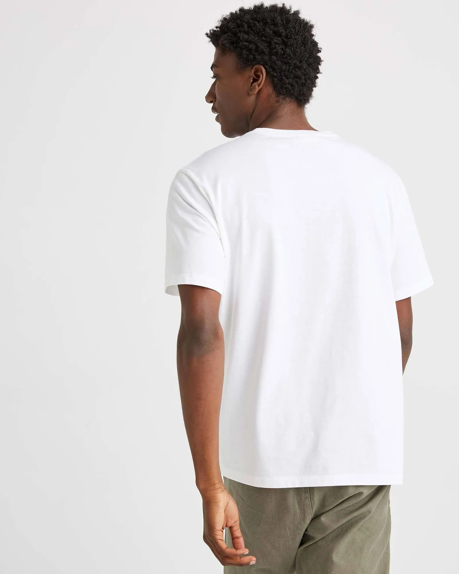 Pima Cotton Pocket Tee (White)