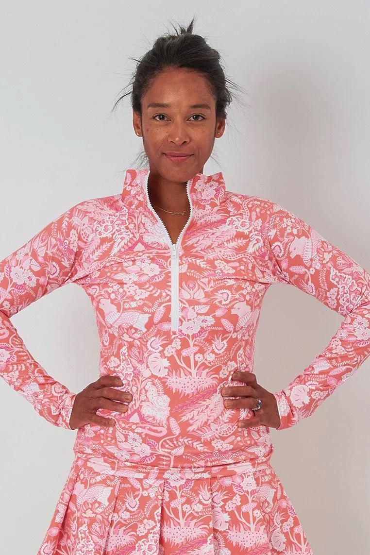 Sutra Half Zip - Eden Coral