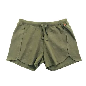 Teen Girls Solid Color Drawstring cotton shorts