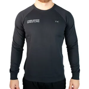 Under Armour Wrestling Men's Black Rival Fleece Crew