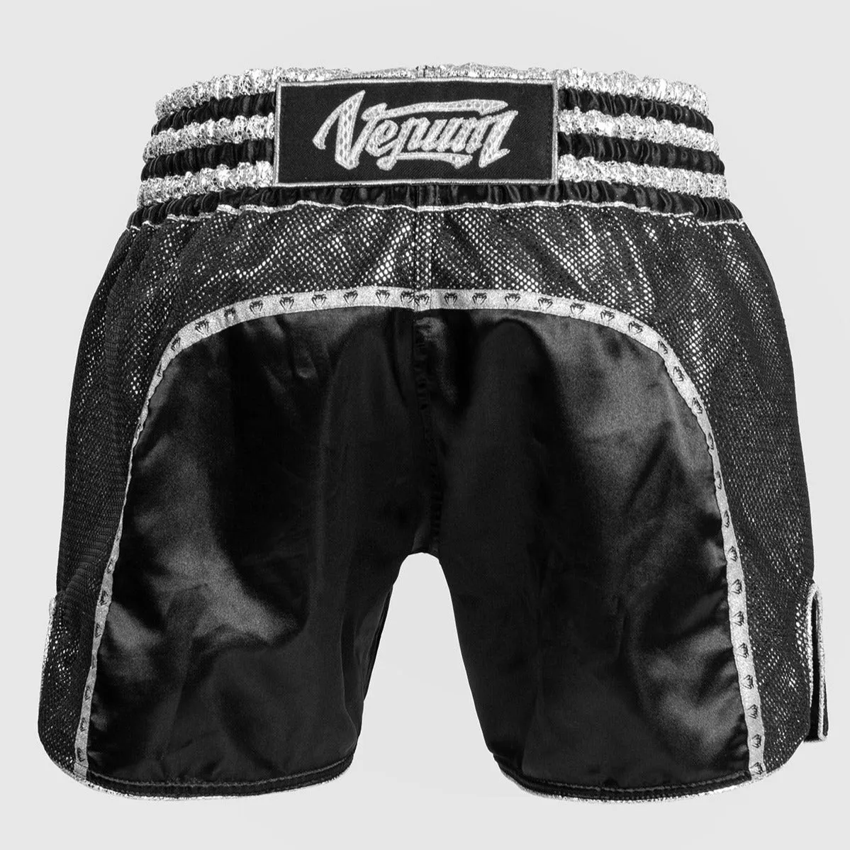 VENUM ABSOLUTE 2.0 MUAY THAI SHORTS (BLACK / SILVER)