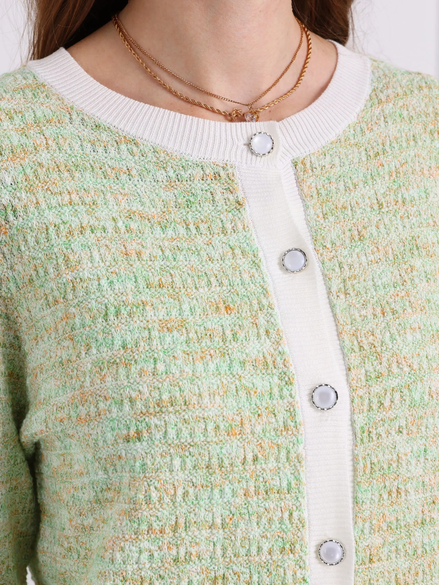 Women's Elegant Cardigan Sweaters Spring Long Sleeve Knit Ribbed Jacket