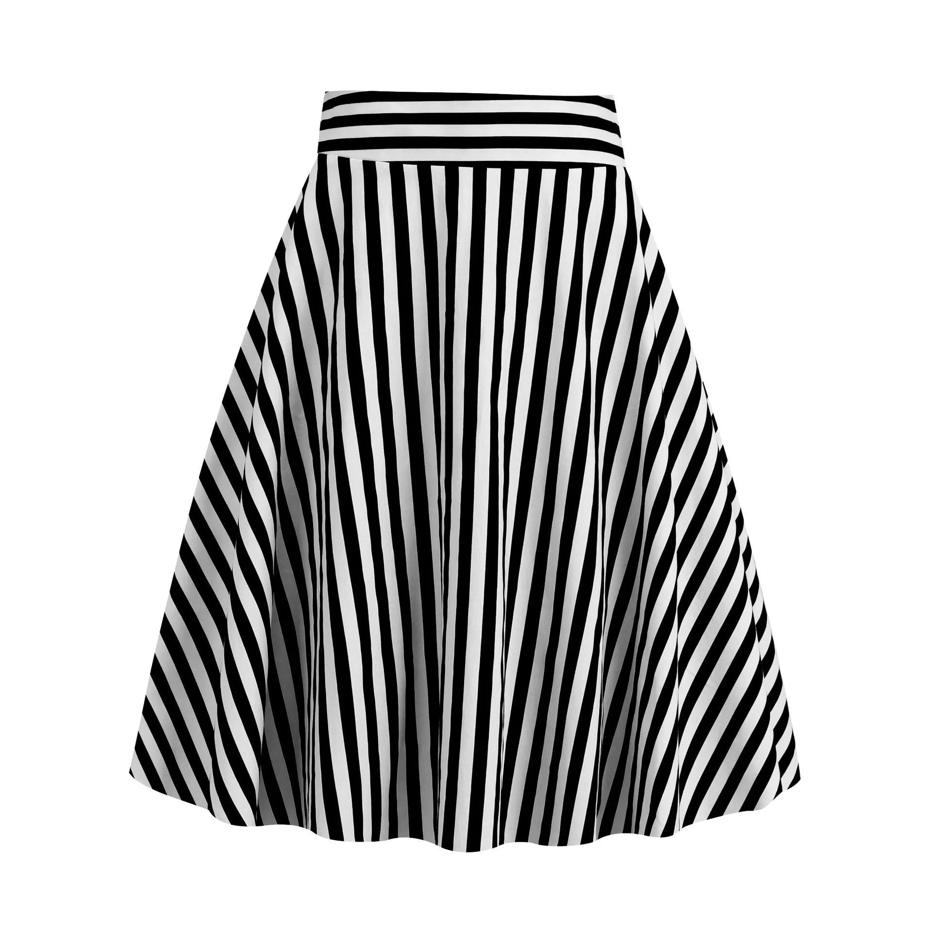 Women's Retro Elegant Striped Skirt Women's Skirt